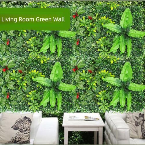 Paneles de seto artificial verde para transformar terrazas y crear jardines verticales 5