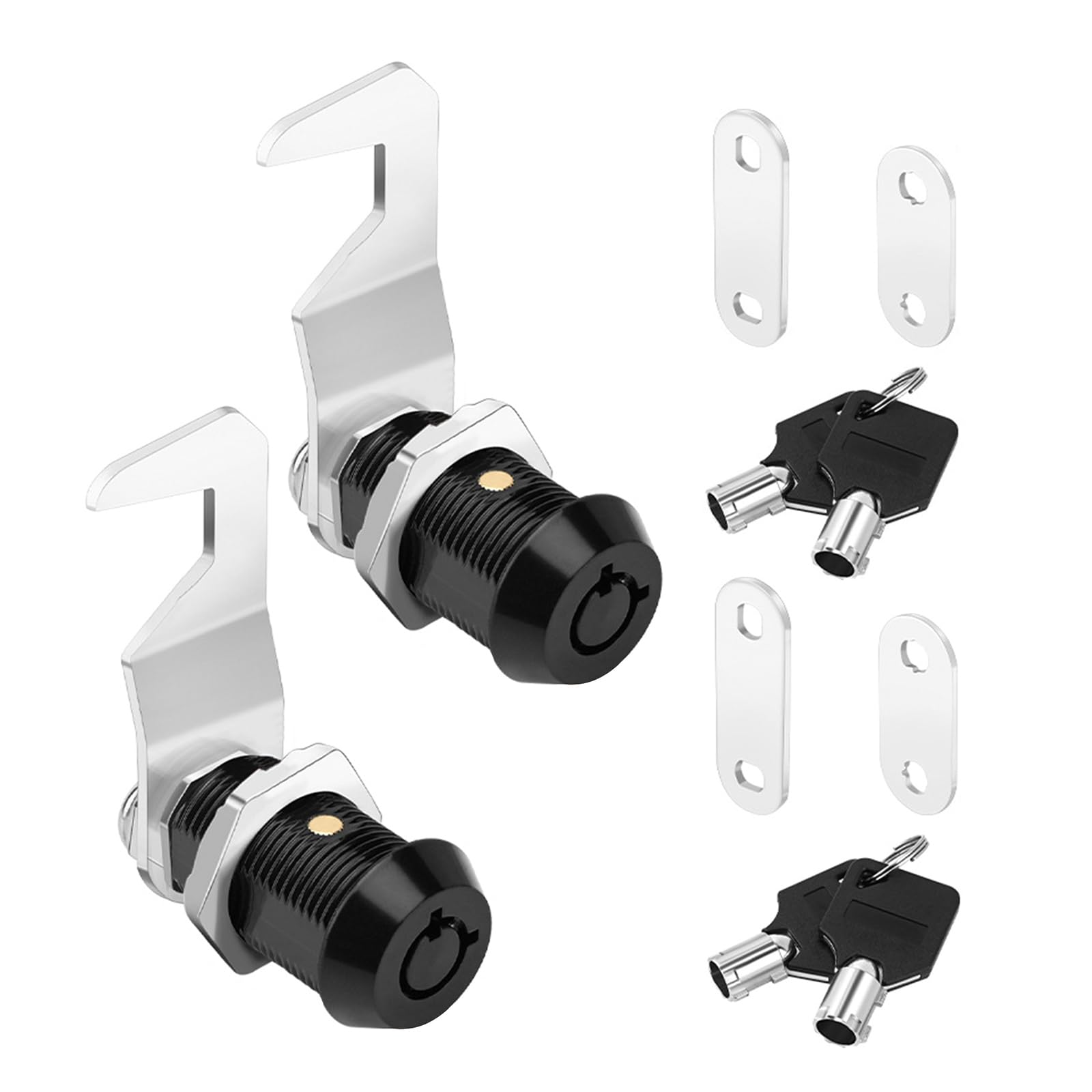 Enhances Security with Tubulars Cams Locks Steel Keyed Alike Secure Tool Retention Upgrades for Cabinets & Boxes Tool Box Locks Set