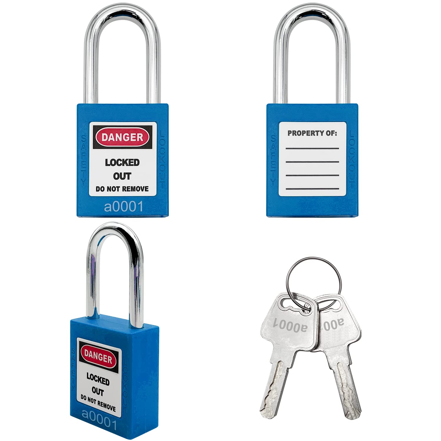 Snapklik.com : Lockout Tagout Lock 10pcs Key Alike OSHA Loto Safe ...