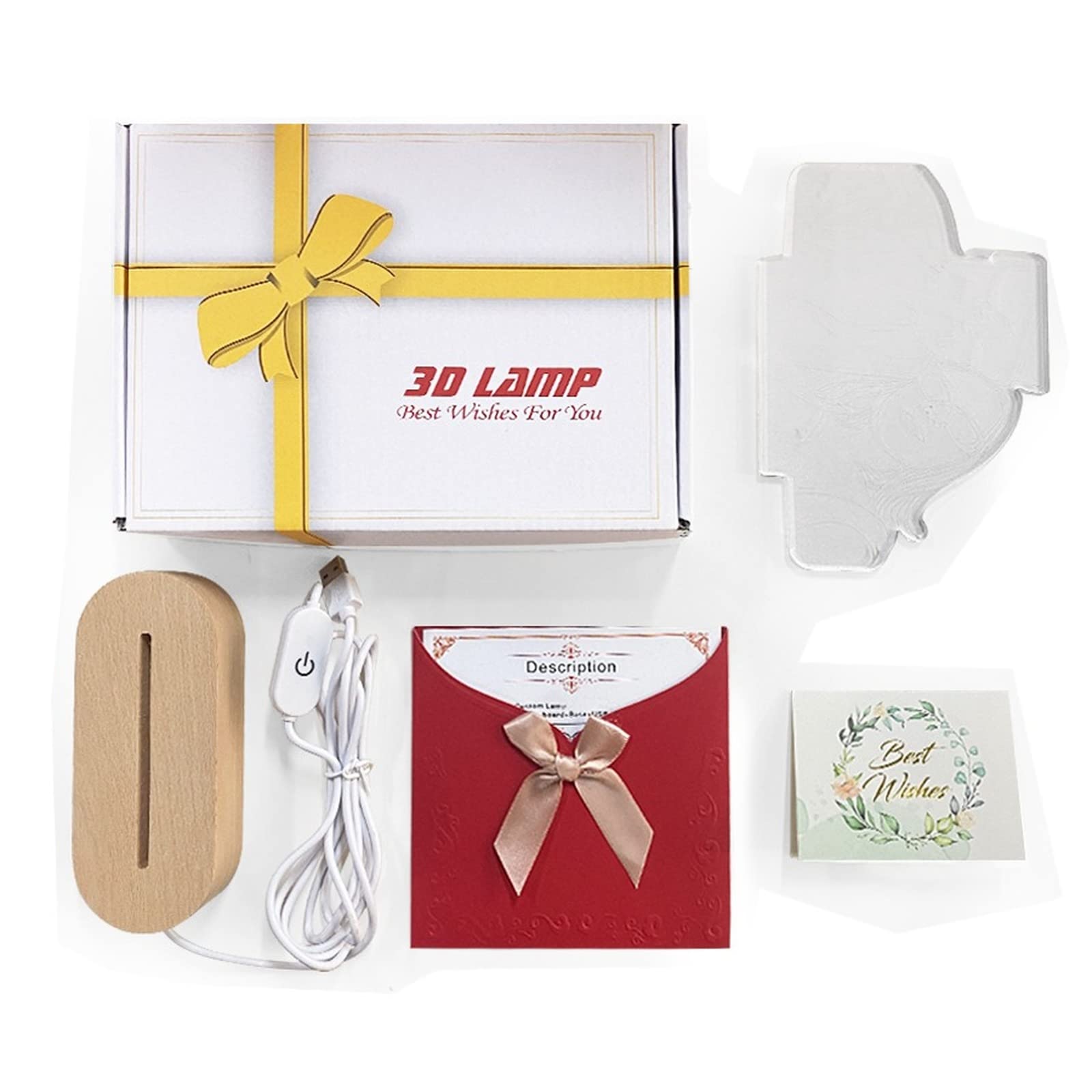 Luz Nocturna Personalizar,Foto personalizada Lámpara 3D Grabado de fotos Texto personalizado Lámpara LED 3D Lampara Personalizada con Tu Foto y Nombre (Customized 1 Person)