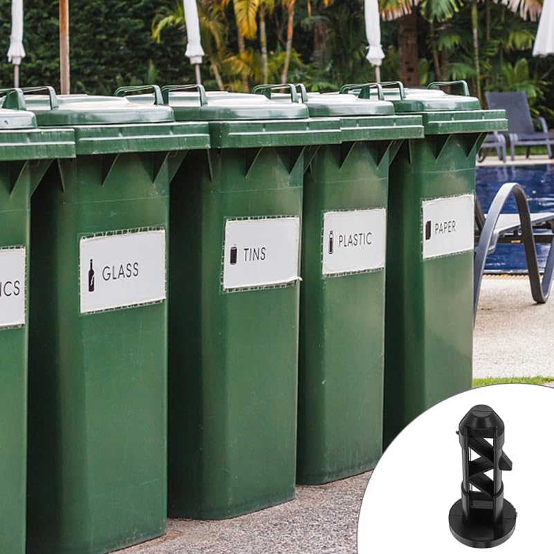 4pcs Trash can Lid Latch Replacement Garbage can Lid Lock Flexible Bin Parts for Outdoor Trash Cans Easy Install Locking Accessories