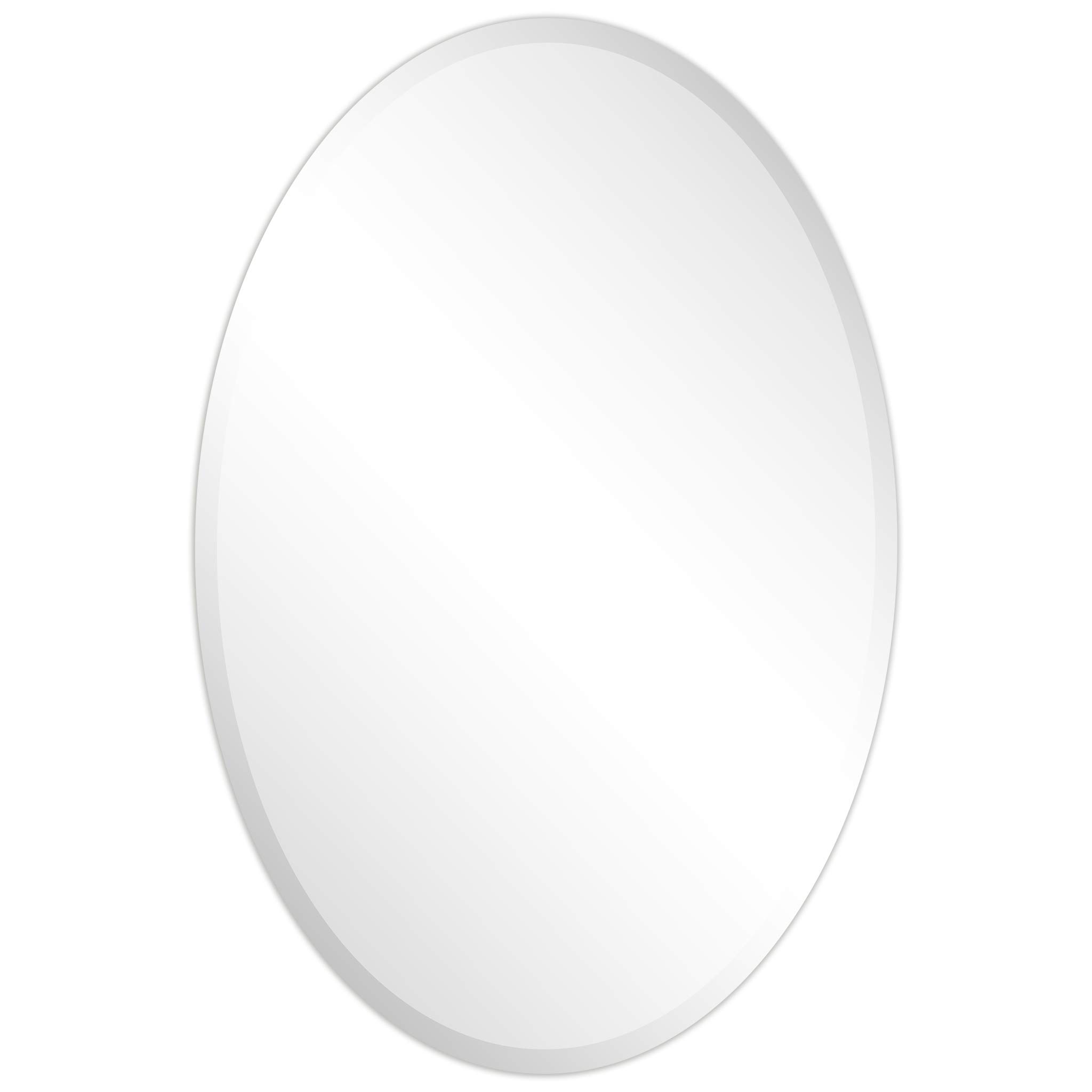 Empire Art Direct Oval Modern Wall Mirror, 24" x 36"