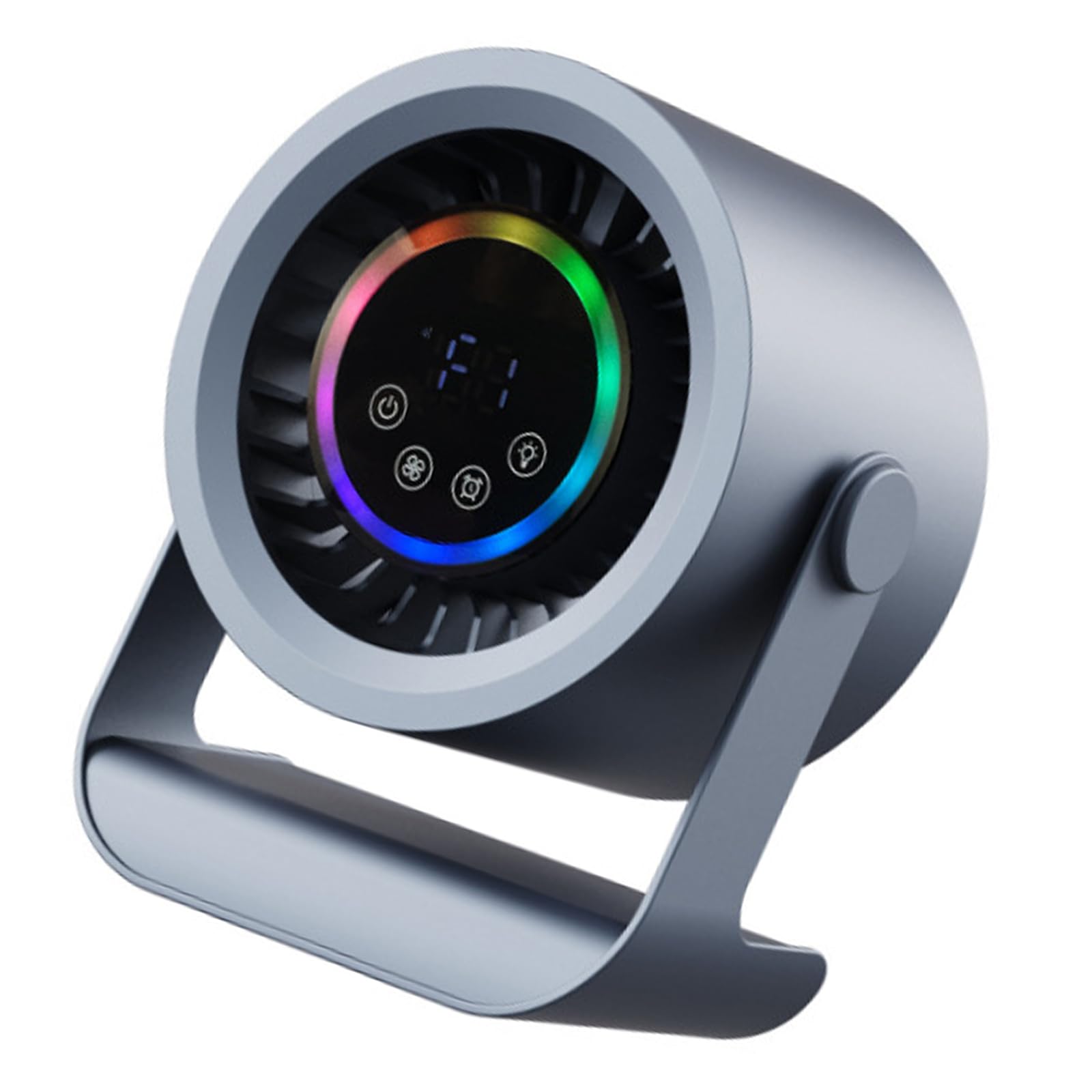 CUNZJIA Portable Desktop Fan USB Rechargeable Desk Outdoor Desk Fan Adjustable Head 3 Speed Portable Desktop for Bedroom