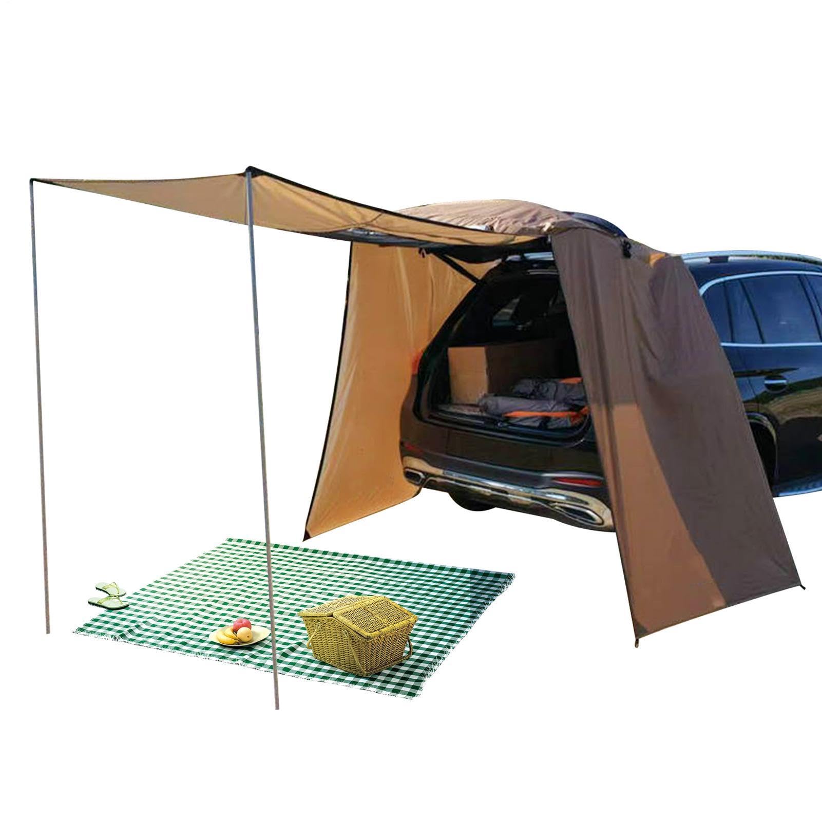 Tenda da Auto Regolabile Impermeabile Protezione UV | tendalino da esterno per auto e campeggio per Veicoli, SUV, Outdoor, Viaggi, Avventura, Spiaggia
