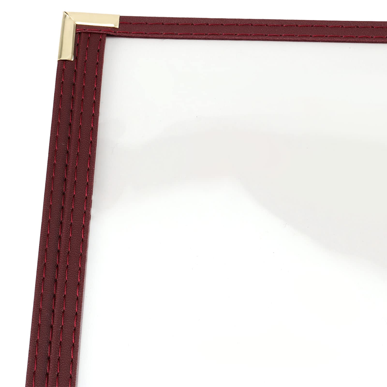 JAPCHET 30 fundas de menú de 8,5 x 11 pulgadas, fundas de menú de doble página, 2 soportes de menú para restaurante, cafetería, comedor, bar