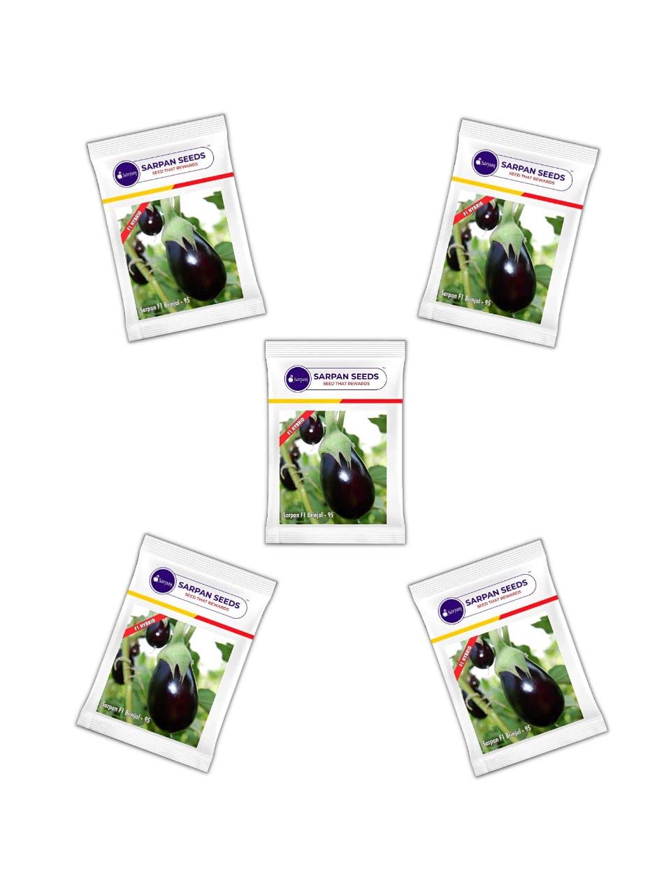 SARPAN SEEDS Sarpan - 95 Brinjal seeds, Baingan beej,Seeds for Home Garden (1 packet-500 seeds) (Pack of 5(2500 seeds)) (B0BYCTKXTN) Amazon Price History, Amazon Price Tracker