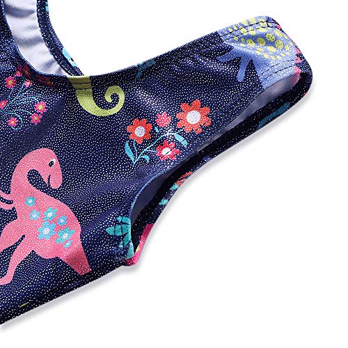 HOZIY Gymnastics Leotards for Girls Toddlers Kids Sleeveless Tumbling Outfits for Dance Print