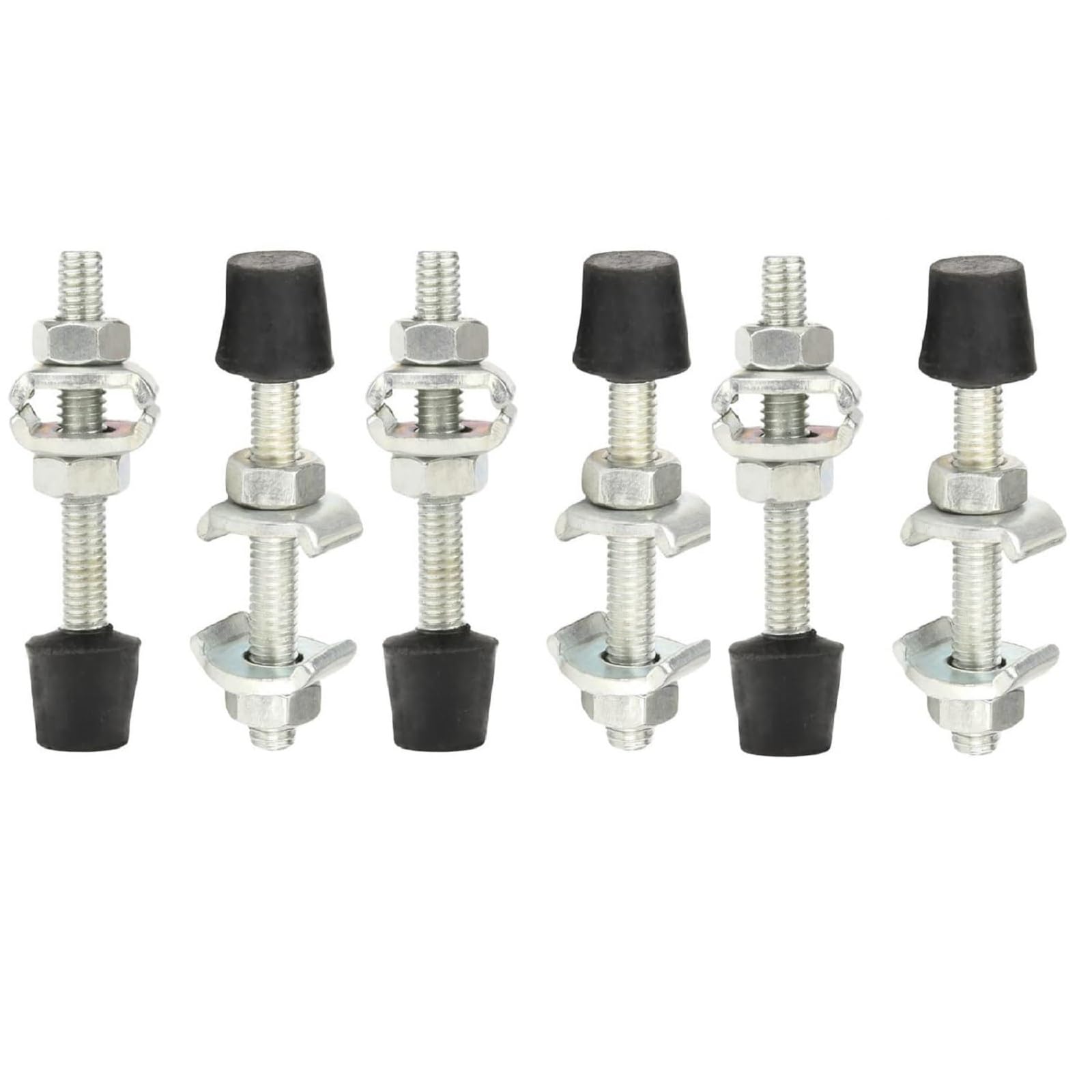 Utoolmart 6pcs M8x70mm Carbon Steel Toggle Clamp Screw Clamp Assembly with Rounded Spindle Tip