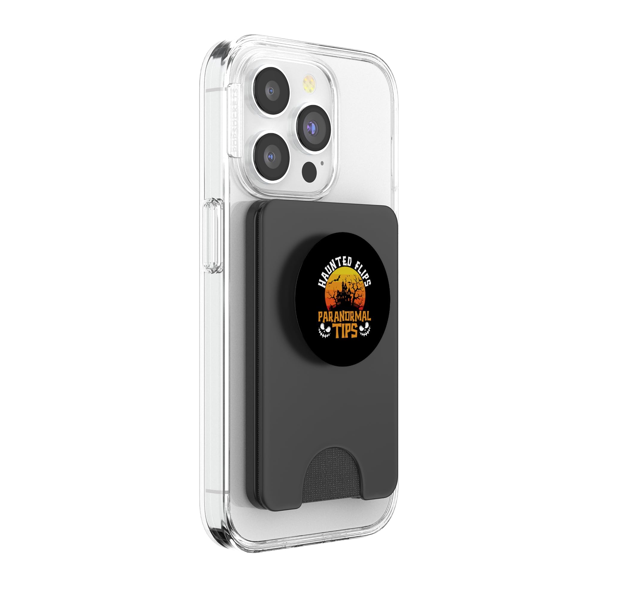 Haunted Flips Paranormale Tipps Gruseliges Makler Halloween PopSockets PopWallet für MagSafe