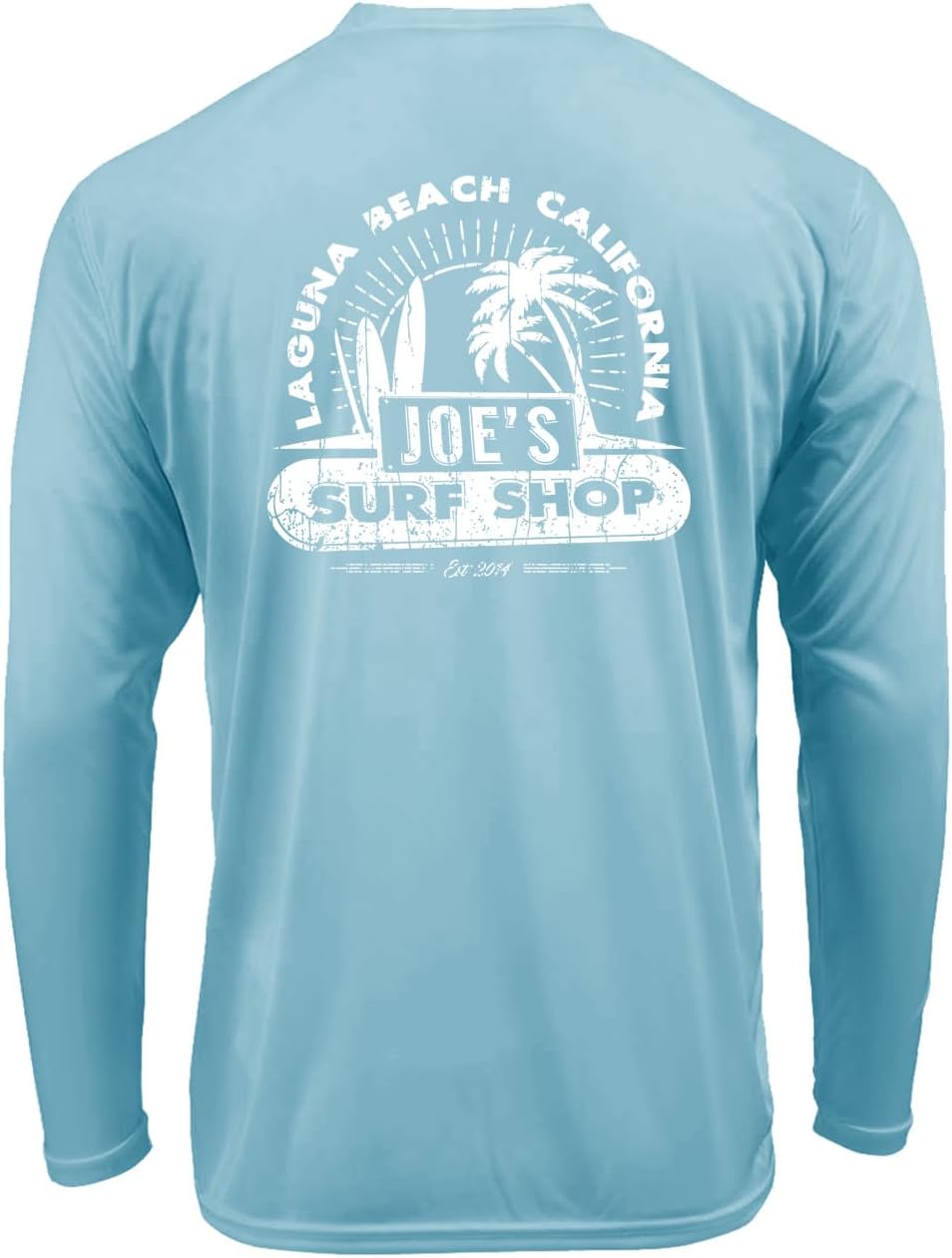 JOES SURF SHOP Men's Vintage Beach UPF 50 Long Sleeve Sun Shirt XS-4XL