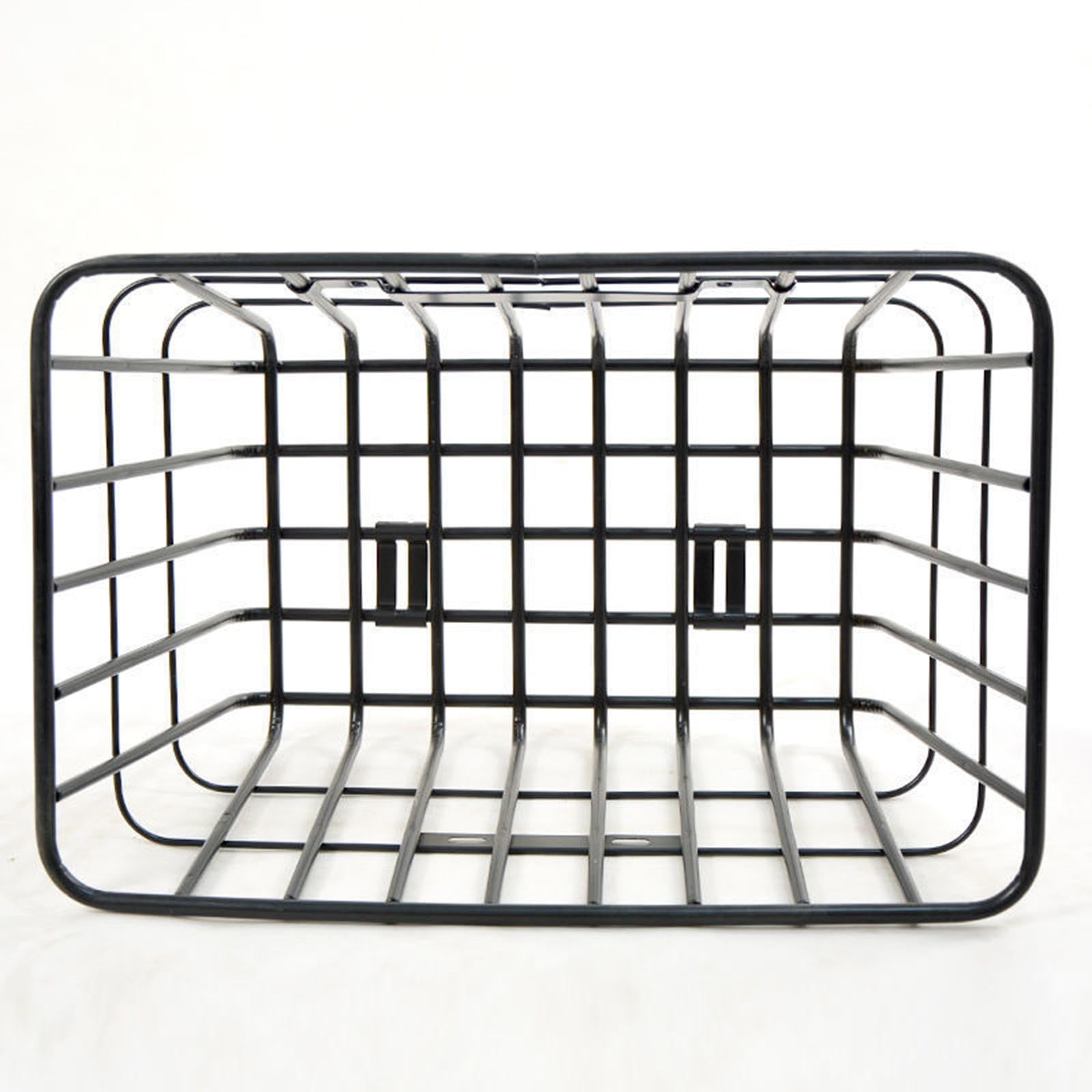 Panier Avant de Vélo Grande Capacité en Fer Robuste, Compatible avec La Plupart des Vélos et Vélos électriques, pour VTT.
