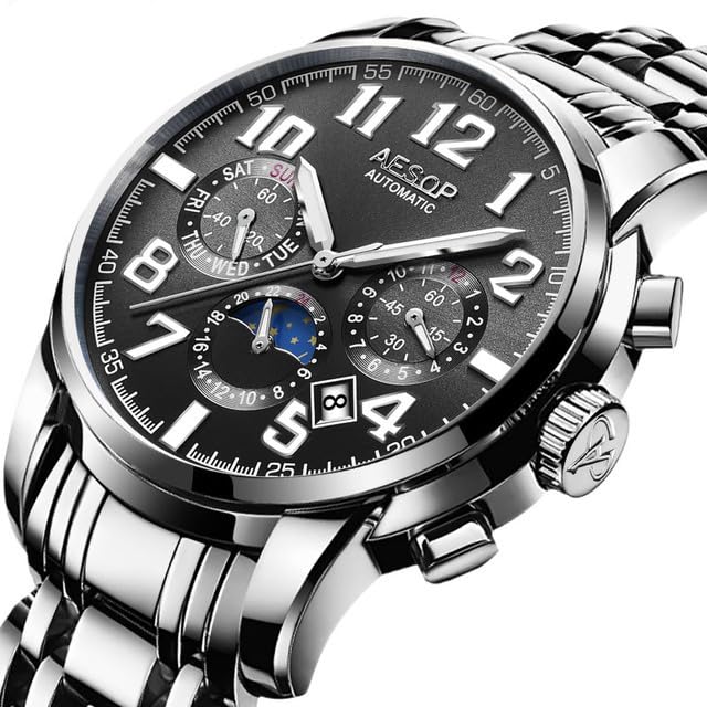 GenericWatchAE - Relogioss Aesops Luxury Men Watch Automatic Mechanical Watch Тоρ Brand Luminous Military Sports Waterproof Watch for Men