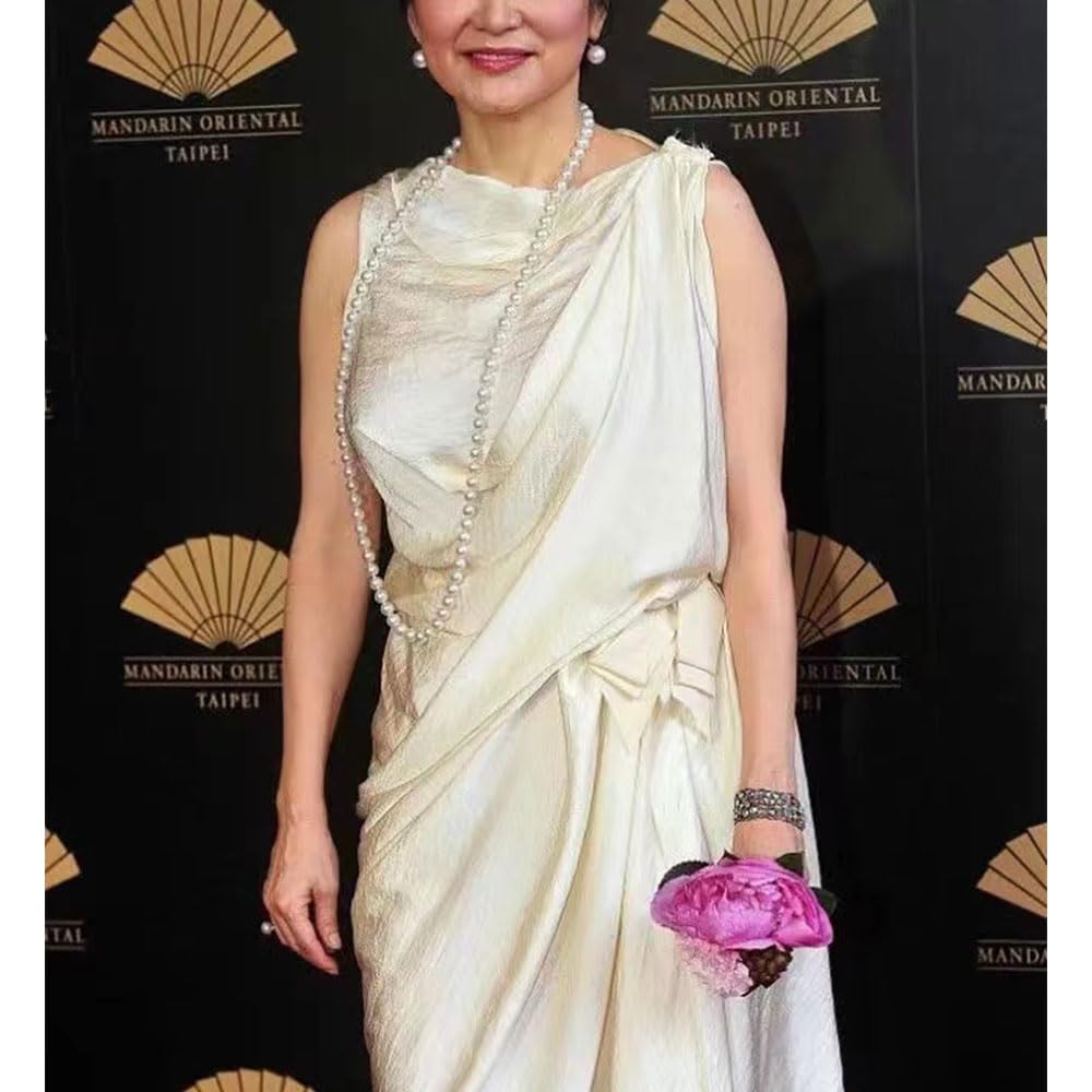 TUOKAY 1920s Pearls Beads Necklace for Women Pearl Strands Flapper Beads Necklace, Fashion Imitation Faux Pearls Long Necklace Vintage Costume Jewelry Necklace 60 inches Long