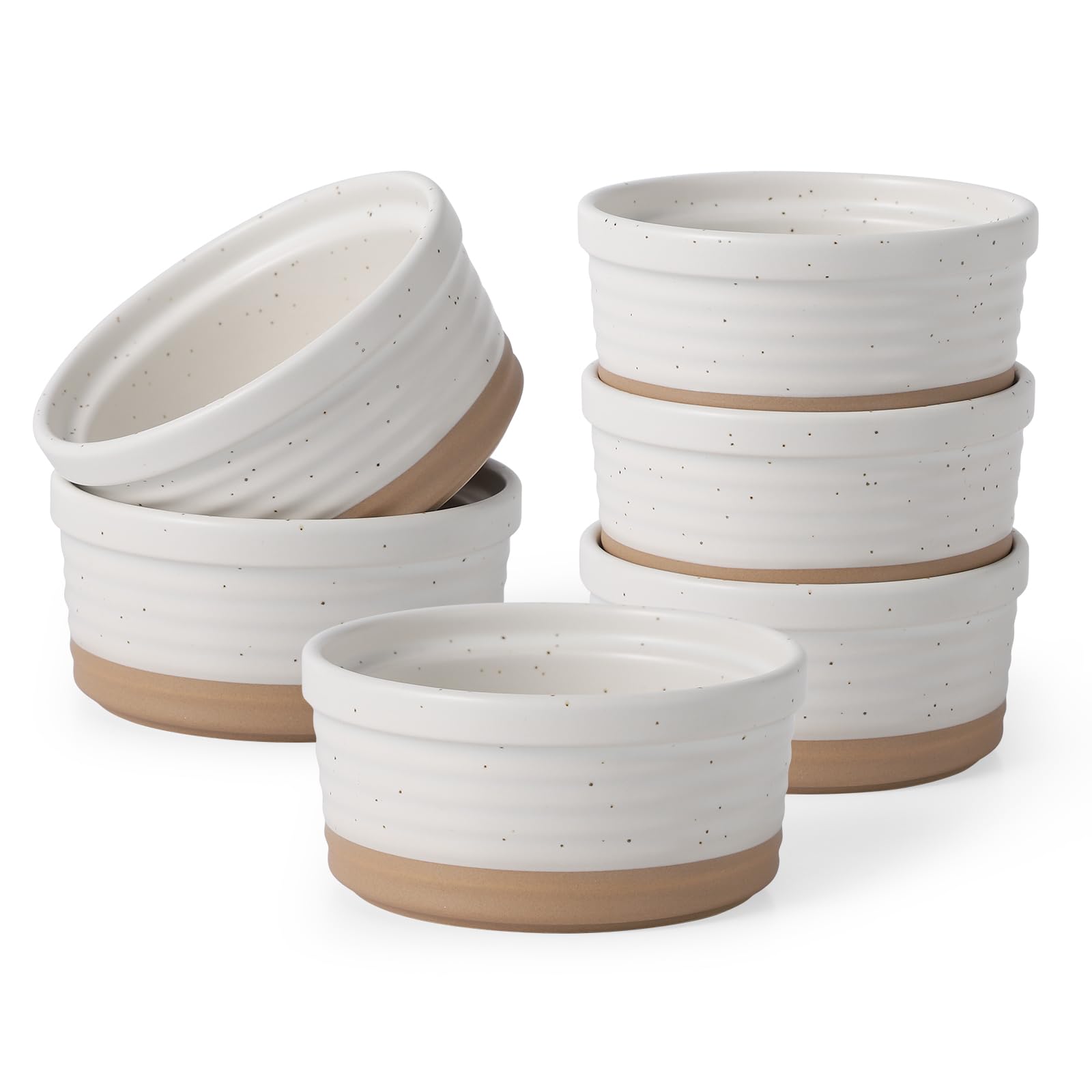 Amazon.com: Frewinky Ceramic Ramekins 10oz,Creme Brulee Ramekins