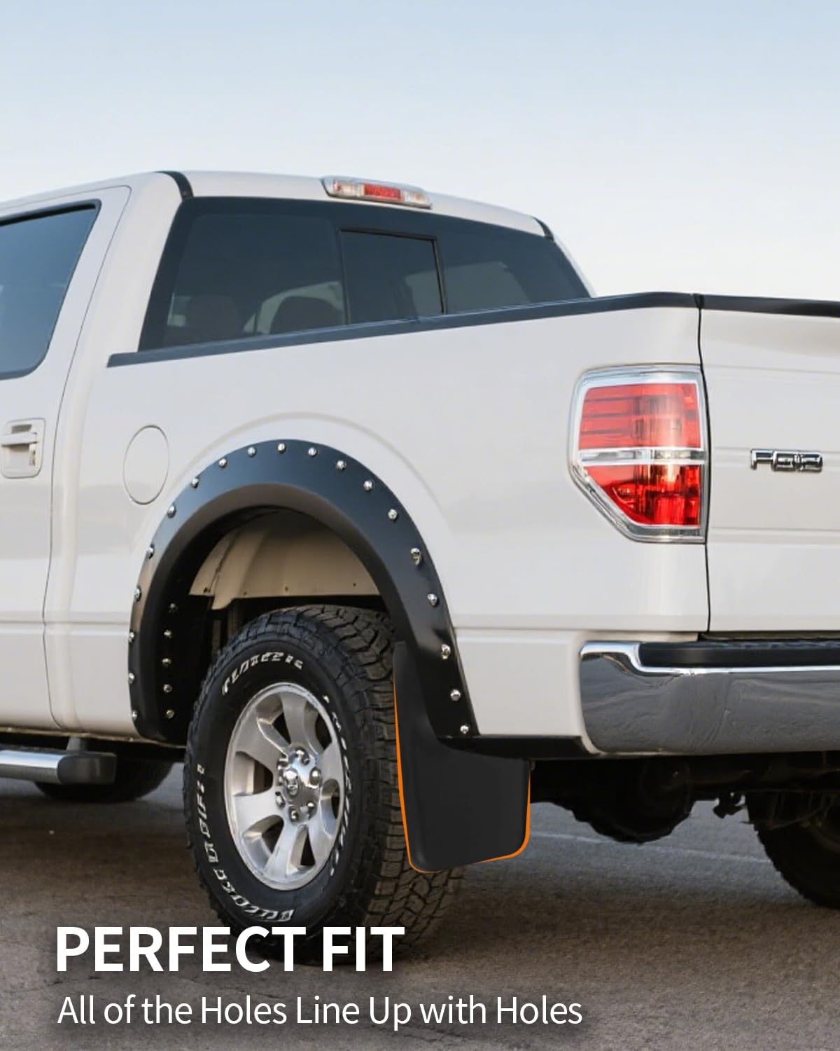 Mud Flaps for Ford F150,Front & Rear Splash Guards, Compatible with Fender Flares,4PCS (Ford F150 2004-2014 with Fender Flares)