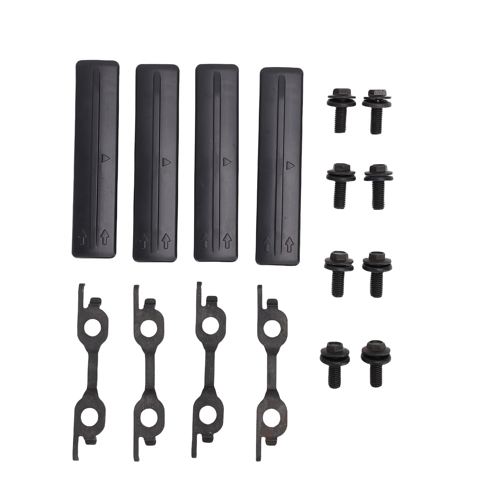 Kit de Retrait de Barres de Toit, Ensemble de Cache-Trous de Galerie de Toit étanche, Cache-Trous en Plastique Noir avec Numéros OEM, Idéal pour Les Véhicules 2006-2018, 75596-35030 08C47