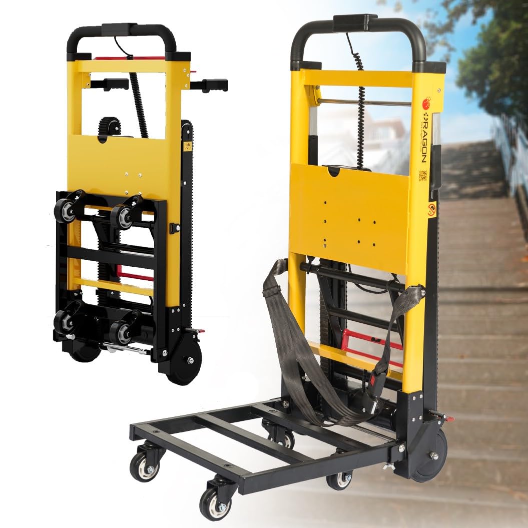 Montascale Elettrico Portatile Pieghevole,Montascale Elettrici,Montascale Cingolato Elettrico,Carico 200 Kg/441 Libbre,Per Scale Su E Giù A