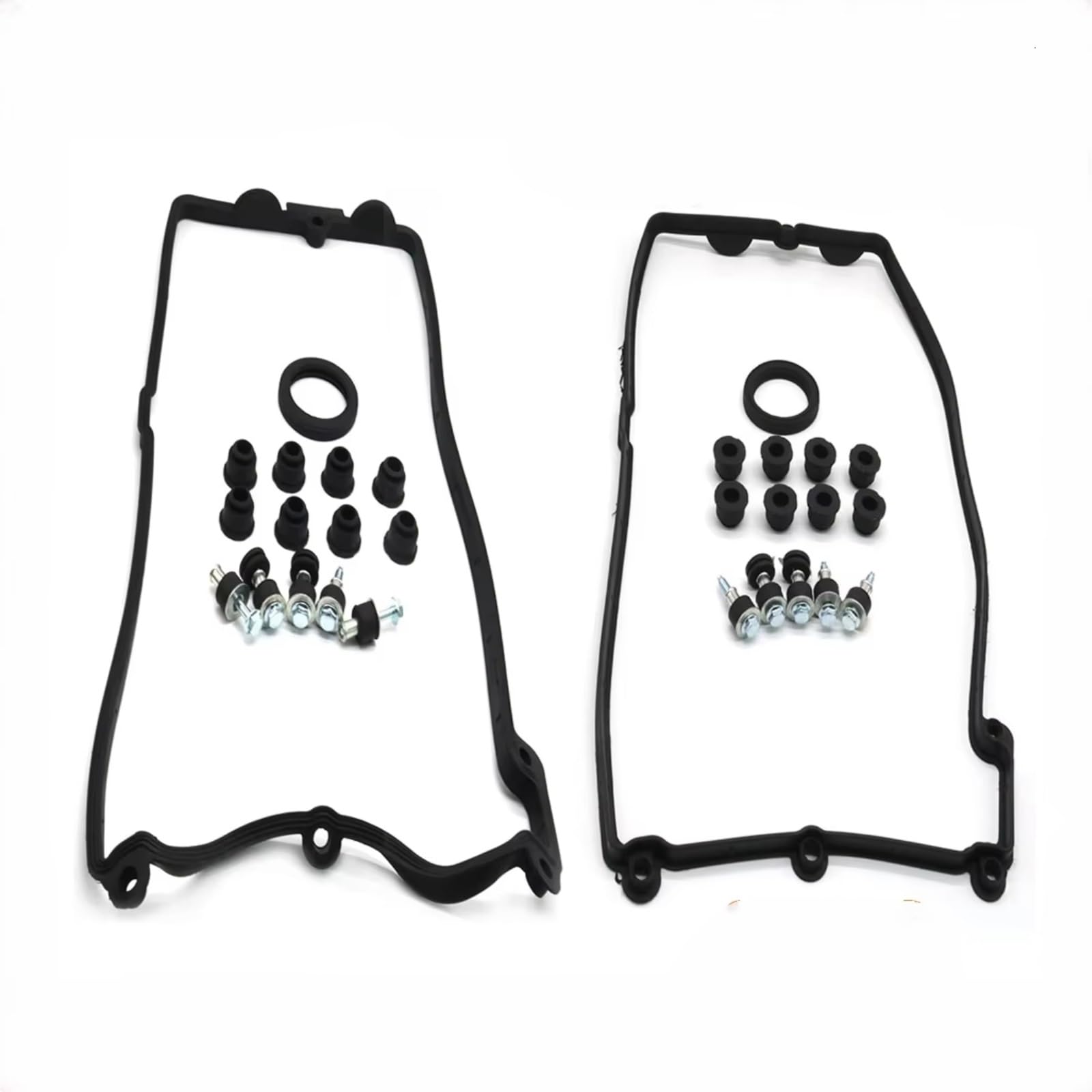 Head Cam Cover Gasket Compatible With 545i 550i 645Ci X5 2Sets Left Right Engine Valve Cover Gasket Set OEM: 11127513194 11127513195 Engine Valve Cover