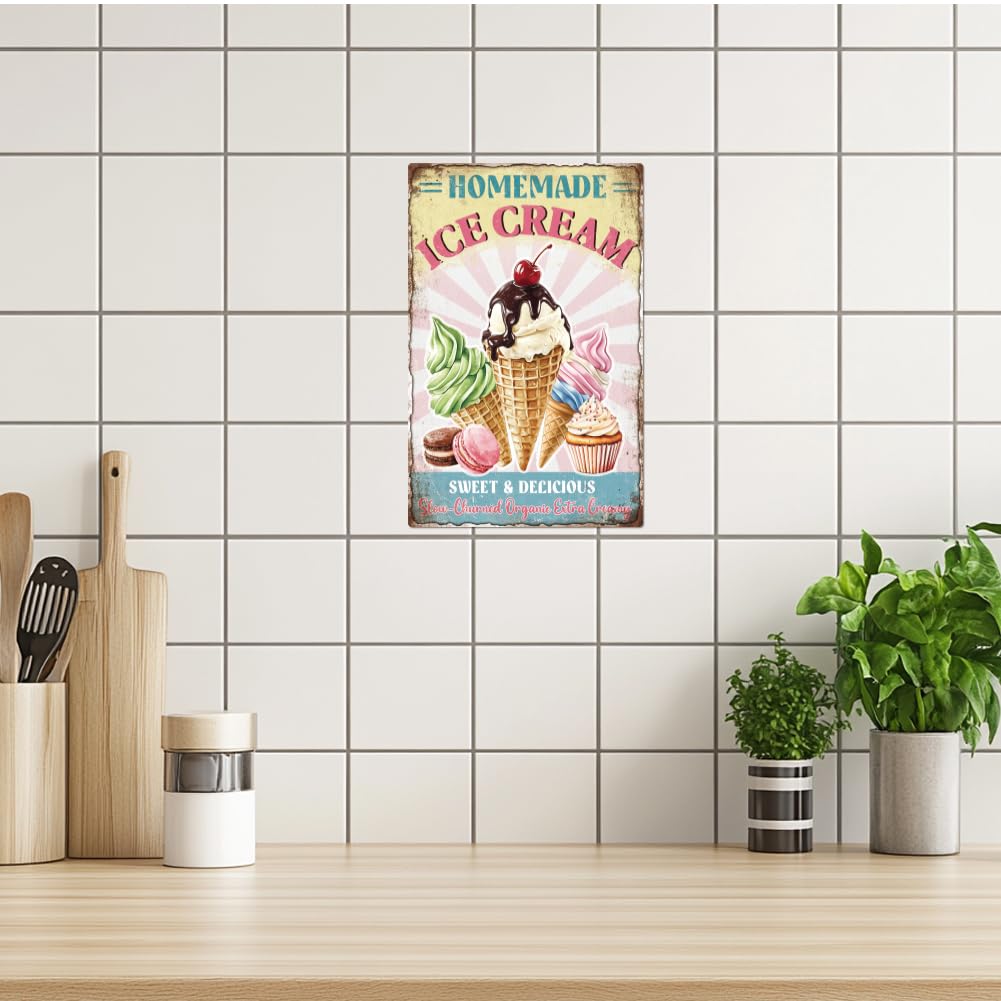 GLOBLELAND Targa Metallica Vintage Con Lupo – Poster In Metallo 30x20 Cm Per Decorazione Rustica Da Parete Per Bar, Casa, Cucina - 2