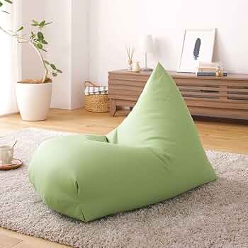 ミントグリーン　ビーズクッション ソファ 日本製 背もたれ クッション 1人掛け マイクロビーズテトラクッション かたわら【レギュラー】│布団