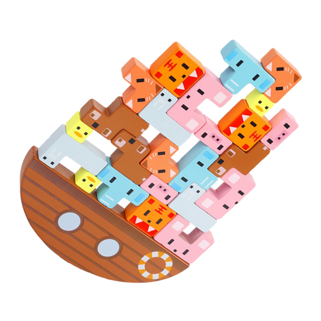 Milisten Set di Blocchi Impilabili in Materiale Sintetico per Bambini, Gioco Educativo Creativo Che Sviluppa la Pazienza e Stimola Lo Sviluppo Intellettuale
