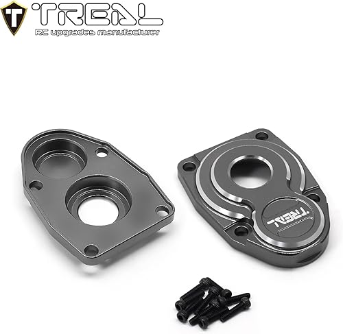 Miniatura 8 de Treal Axial CapraSCX10 III Cubiertas Portal Exterior Aluminio 7075 Tapa del Eje Portal delantero y trasero (negro)