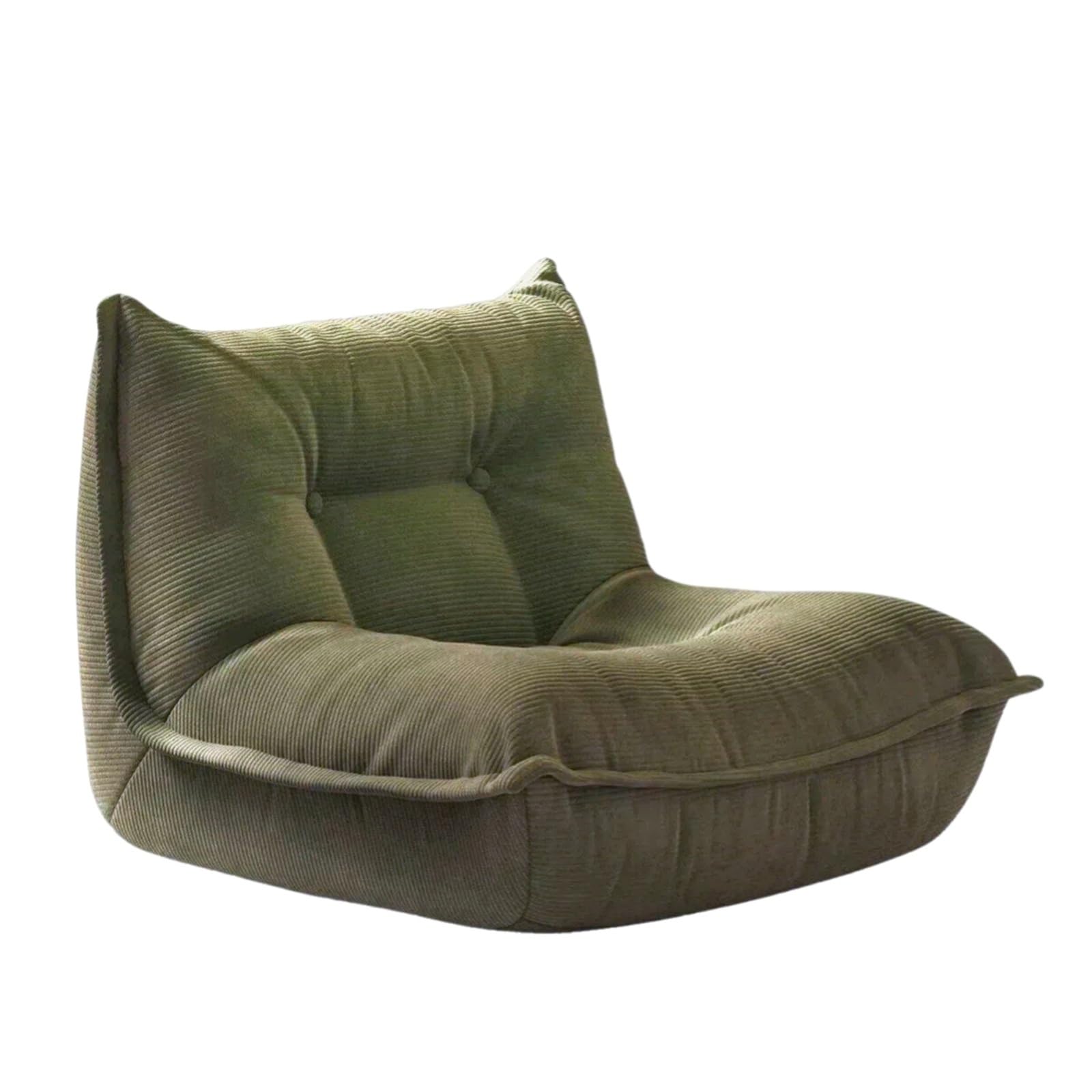 WQQYU6HKF sofa chair Lazy Sofa Single Small for Apartments Casual Lounge Chair for Bedroom living room chair(Green)