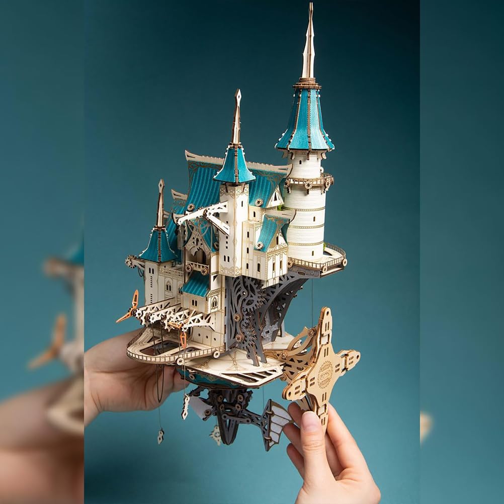 Generico Puzzle 3D in Legno per Adulti, Kit Modello Castello Fantasy da 699 Pezzi da Costruire - Kit Creativi di Ornamenta in Legno a Forma di Castello Ideale Regalo per Gli Appassionati di Puzzle