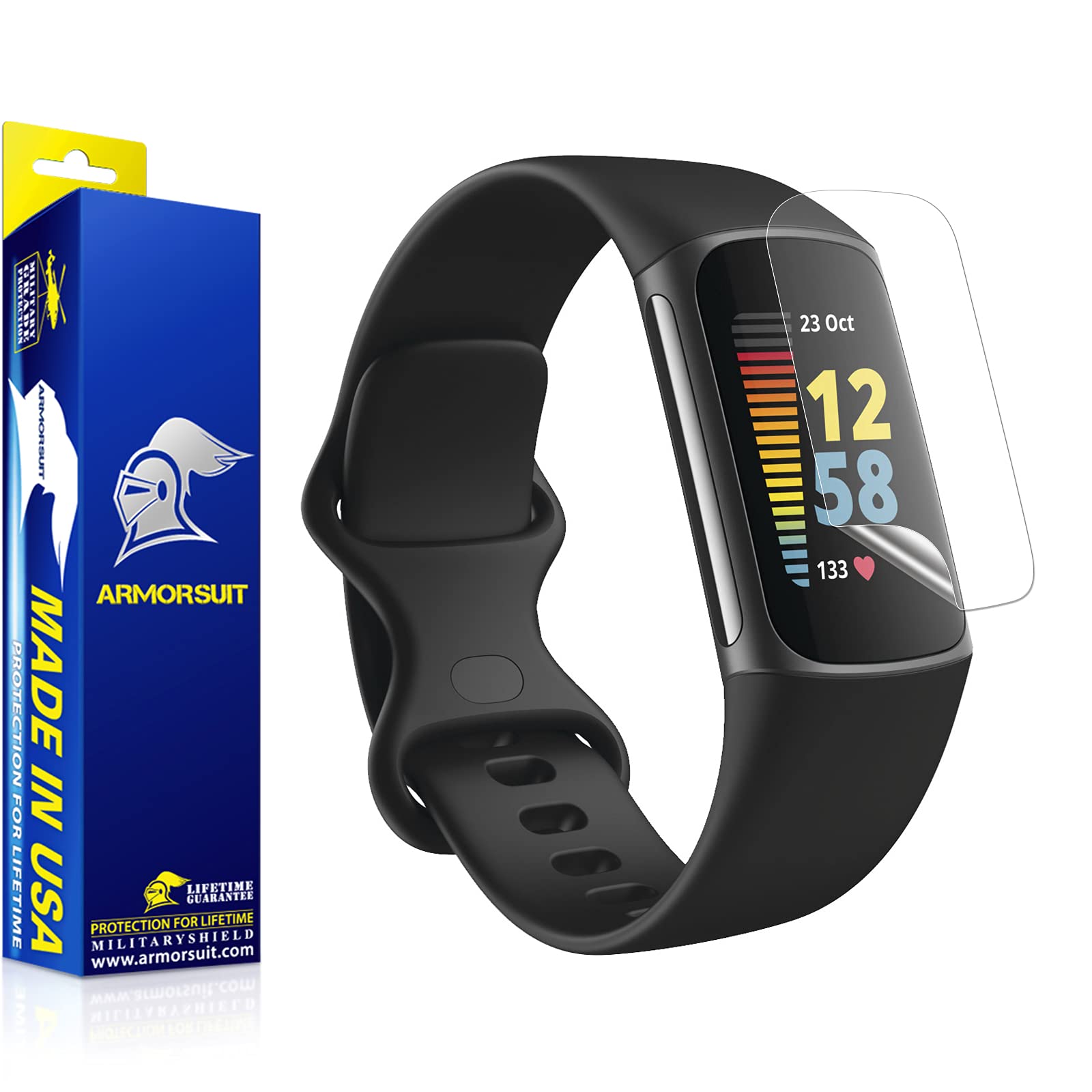 ArmorSuit 6 Pack for Fitbit Charge 6 / Charge 5 Anti-Glare Screen Protector MilitaryShield Matte Film - Made in USA