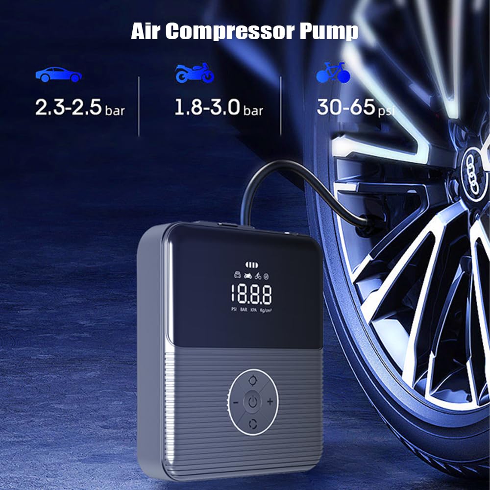 Arrancador multifuncional con compresor de aire, batería de 800 A Picos Booster (hasta 6,0 L de gasolina o motores diesel de 3,0 L) con función de batería de luz LED digital