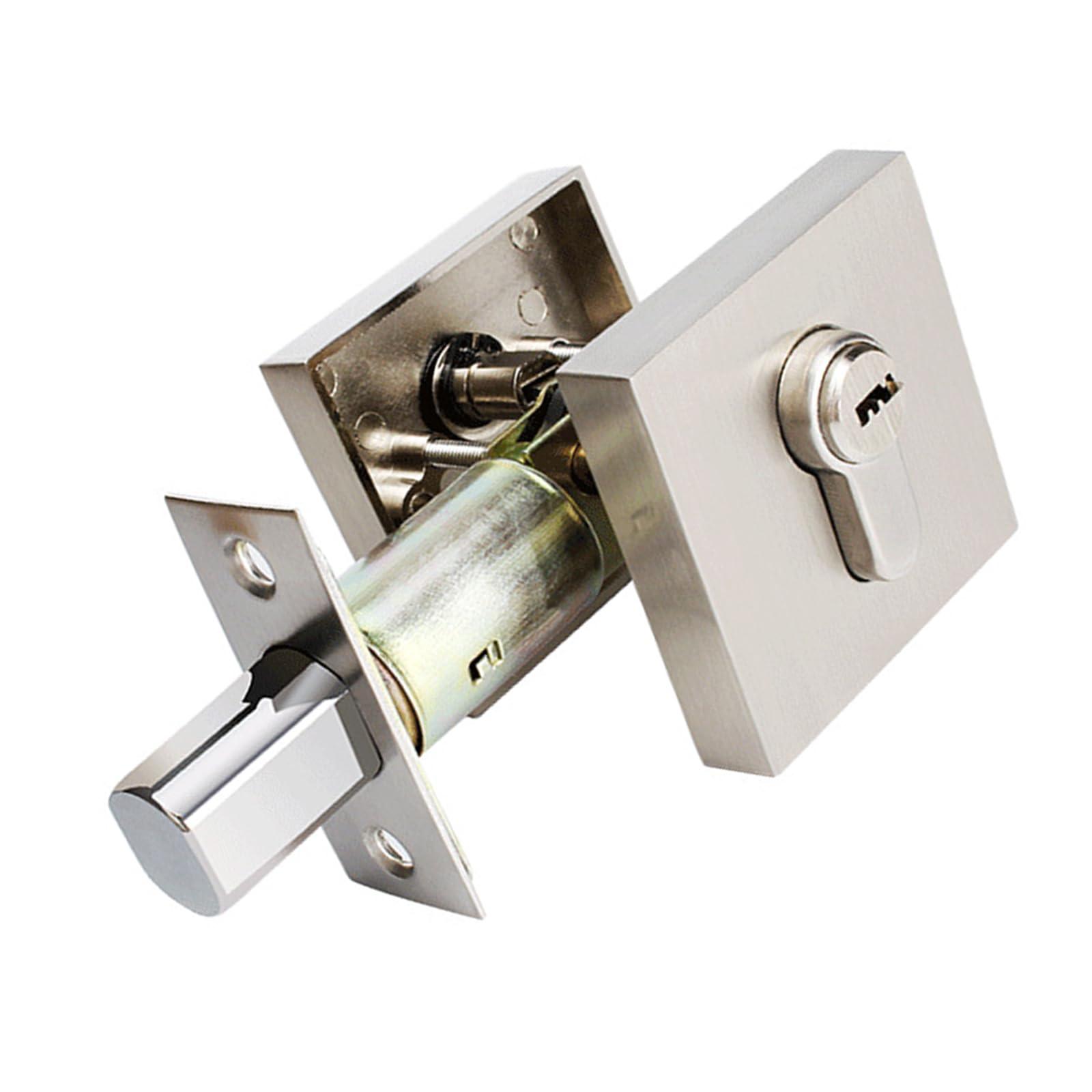 Duty Zincs Alloy Front Door Latches Secure Rust Proof Keyed Entry Door Knob for House Condo Workplace Keyed Entry Knob