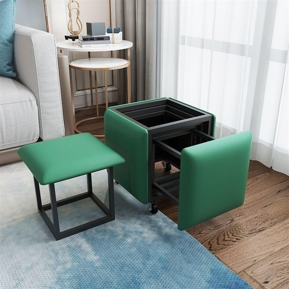 Taburetes versatiles para sofa con diseño funcional nido
