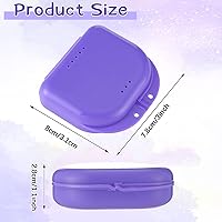 Vista 2 de Youyole Estuche de retención de 32 piezas con orificios de ventilación, protector bucal, contenedor de almacenamiento dental, caja de retención