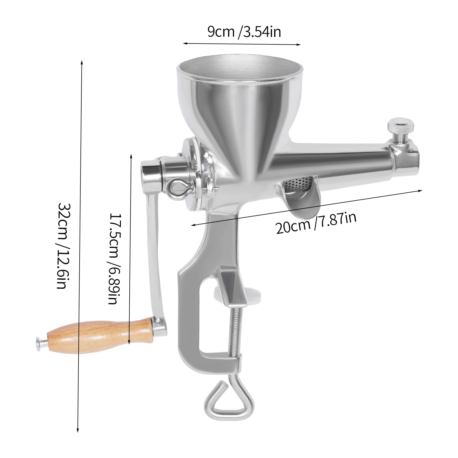 Presse-jus manuel en acier inoxydable pour herbe de blé | Presse-fruits manuel pratique en acier inoxydable pour herbe de blé, légumes et fruits, maison et commerce