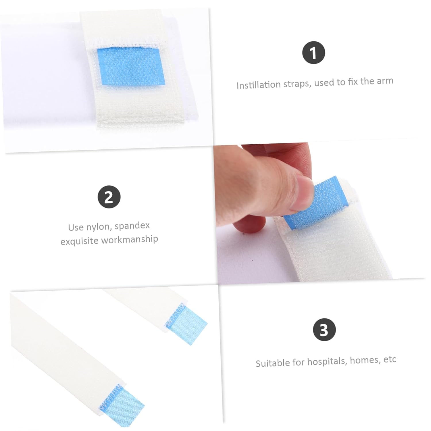 Mobestech 5pcs Infusion Needle Fixing Band Arm Fixator Ergonomic Infusion Board Fixing Strap for Adults and Elderly and Practical Design for Use