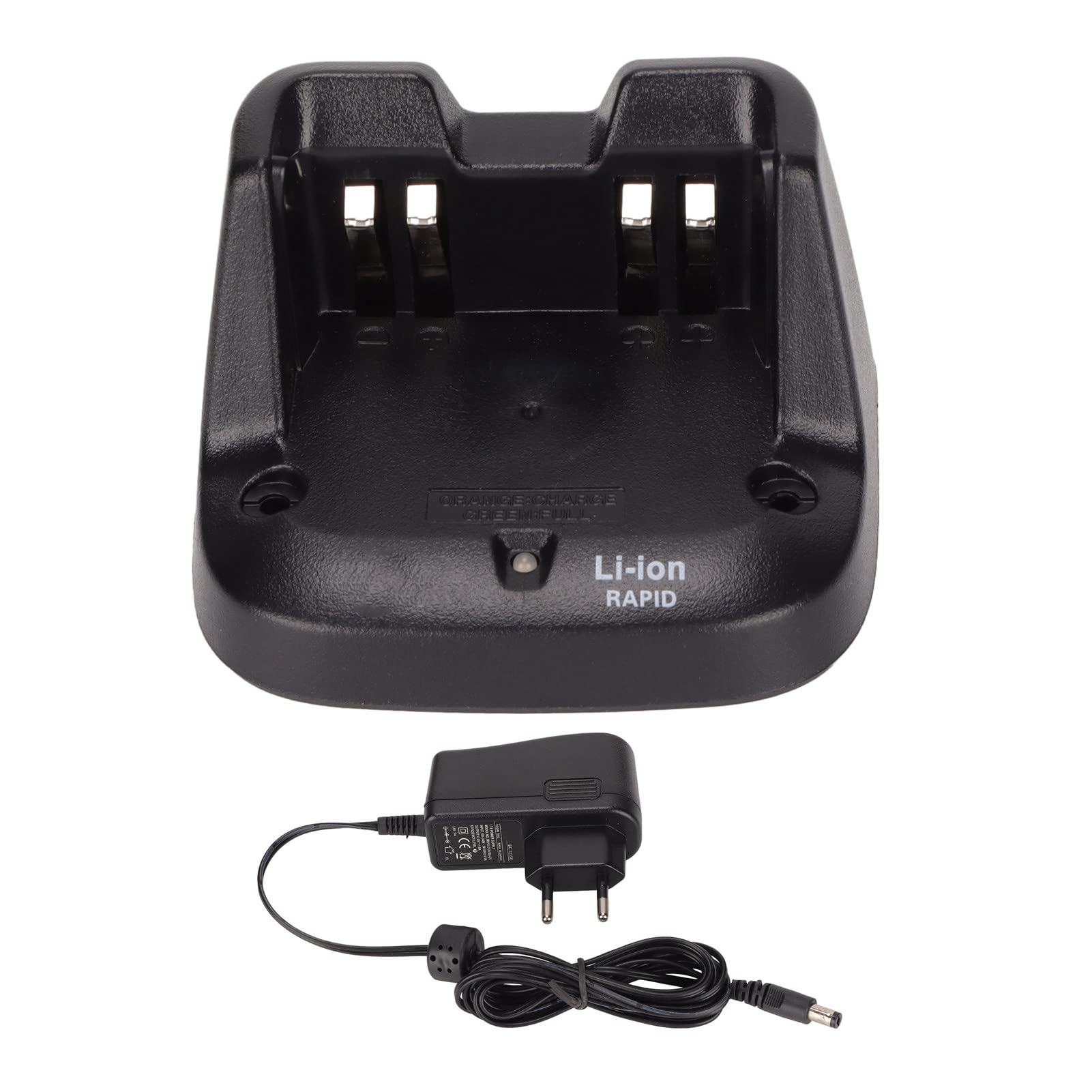 BC‑193 Chargeur Rapide Radio Bidirectionnel, Base de Charge Rapide de Bureau pour Talkie Walkie, Chargeur de Batterie pour Talkie Walkie pour Icom IC‑V8E V80 F3003(Le Noir)