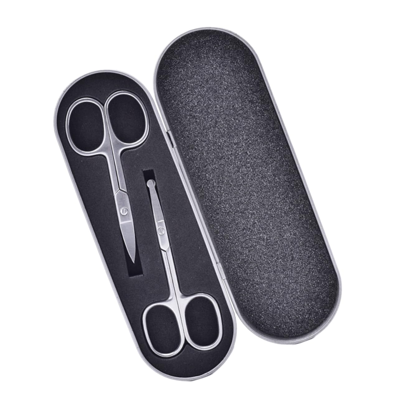 3 Set Set Per Rifinire Le Sopracciglia Forbici in Acciaio Inossidabile Forbici Per Del Naso Strumento Per Modellare Le Sopracciglia Terrimer Per Sopracciglia Black 2 Pezzi * 3
