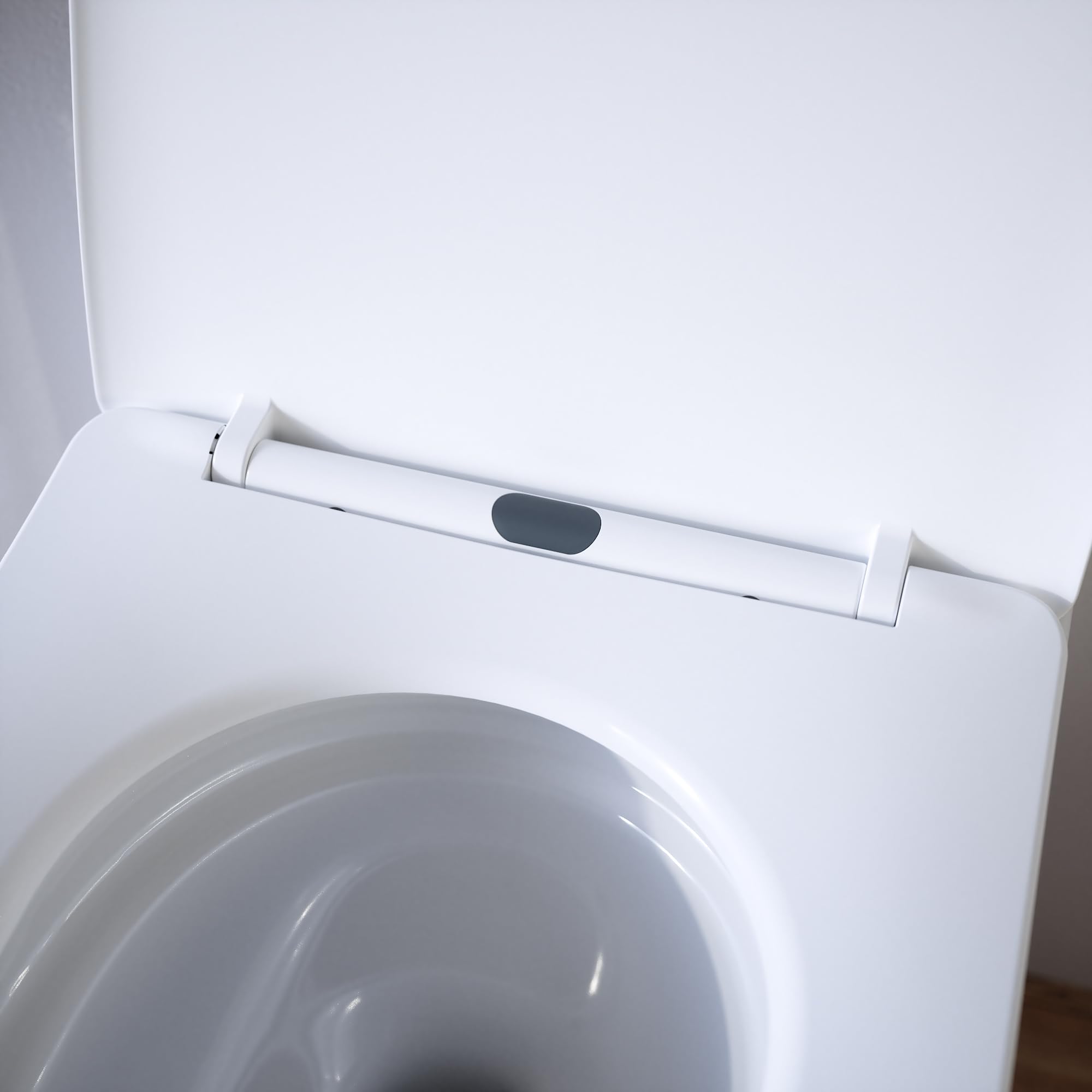 Filomuro - Paire de sanitaires en céramique blanc brillant - Cuvette Tornado Silent Flush - Abattant Soft-Close et bidet modèle Riga