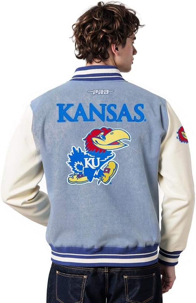 Pro Standard NCAA mens Mens College Varsity Blues Denim Denim Jacket - Image 3