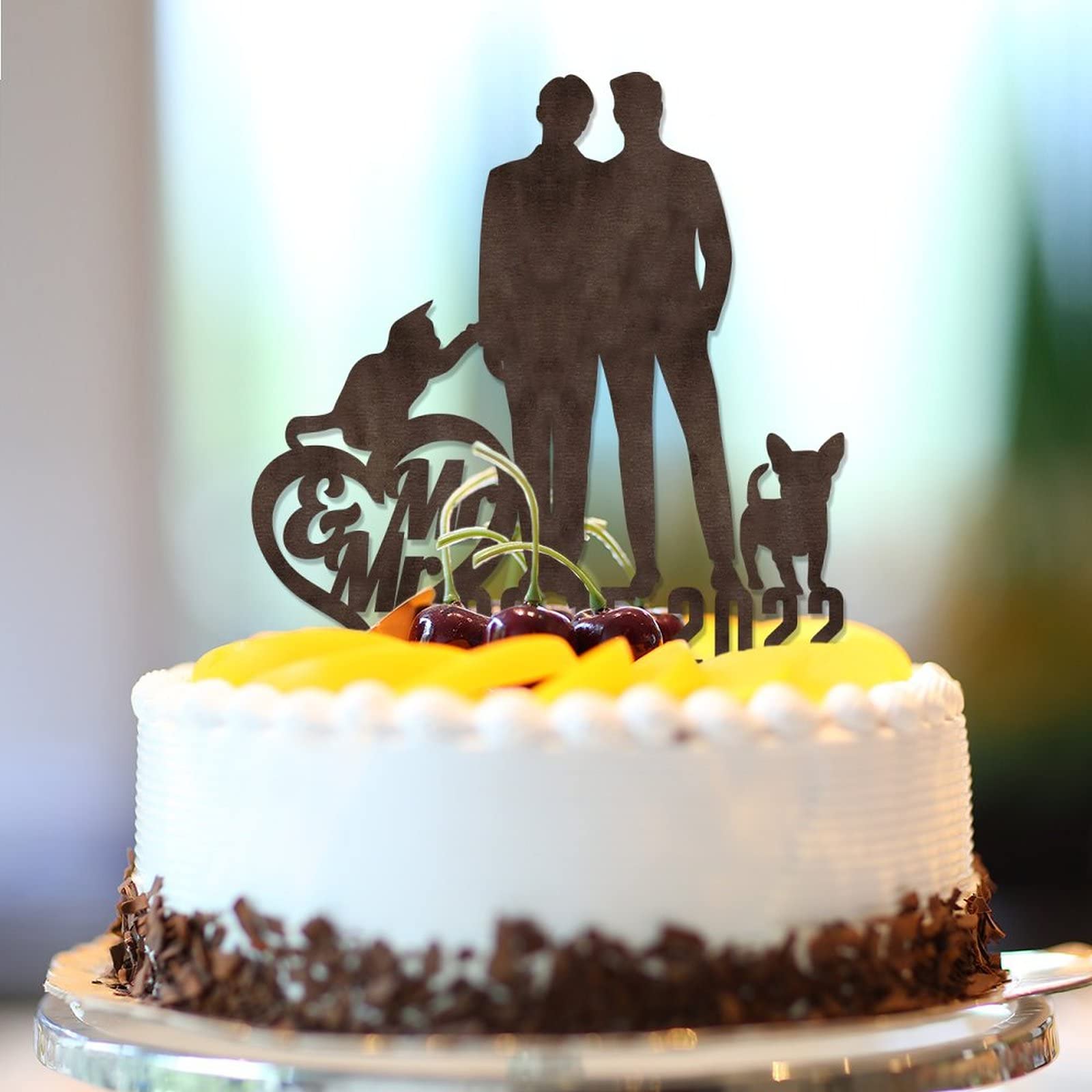 Décoration De Gâteau Personnalisée Mr And Mr Gay Pour Deux Hommes Décoration De Gâteau Personnalisée Mr And Mr Gay Pour Deux Hommes