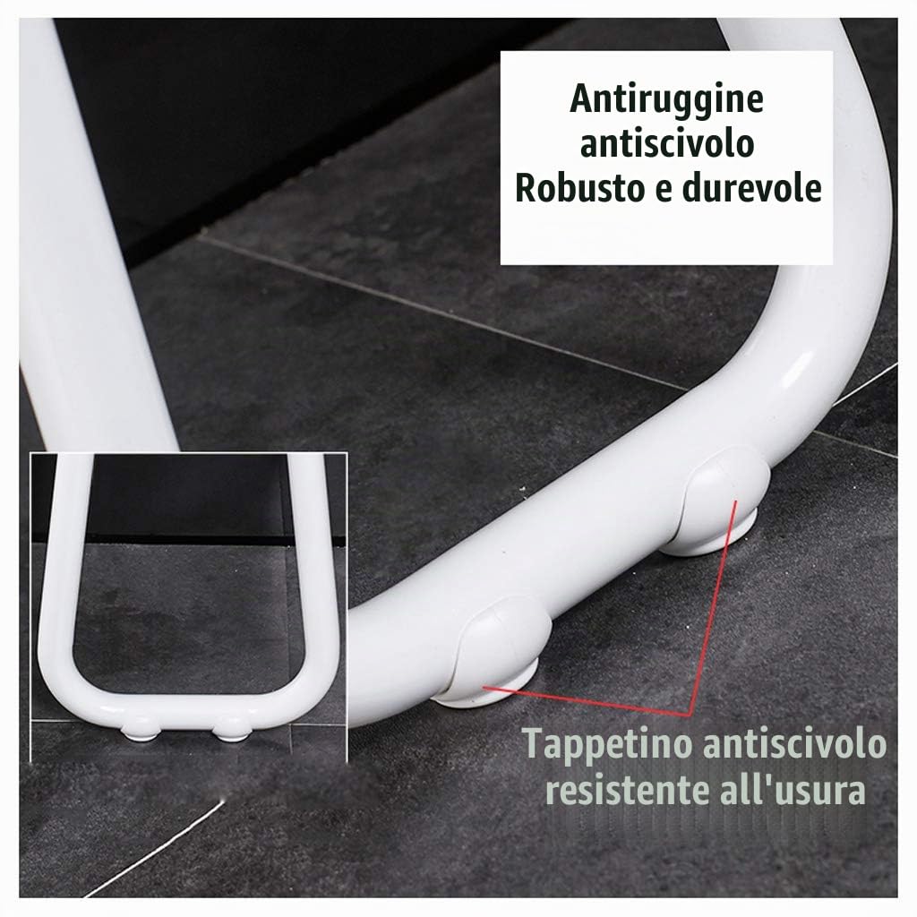 Sedile da Doccia Pieghevole, Sedia da Parete per Il Bagno di Sicurezza per Disabili e Anziani, Sgabello da Doccia, Portata Massima 200kg