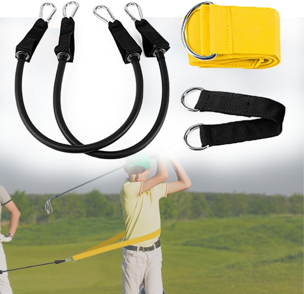Golf Swing Twist Training Aid Belt - Posture Correction Warm up Exercise Tool for Beginners Women Men