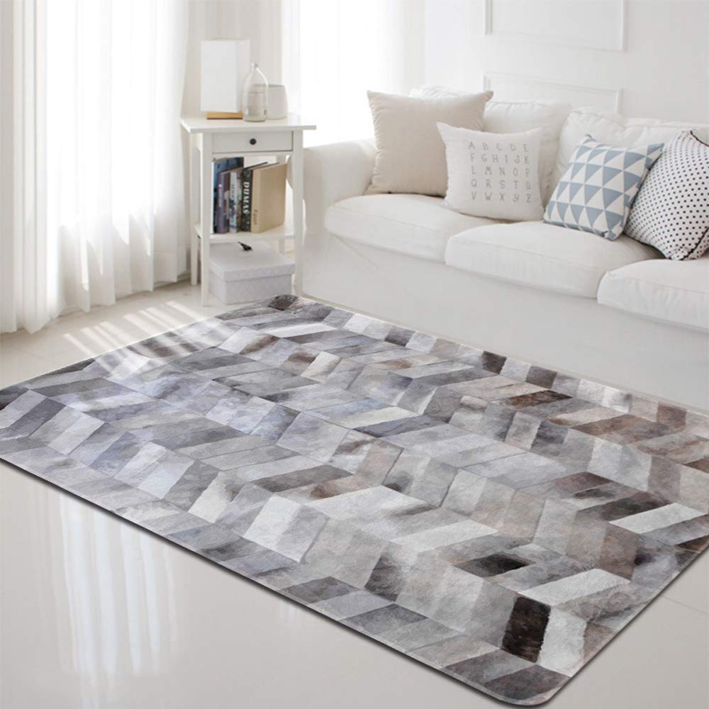 Tapis soft touch designer home grand format pour salon chic