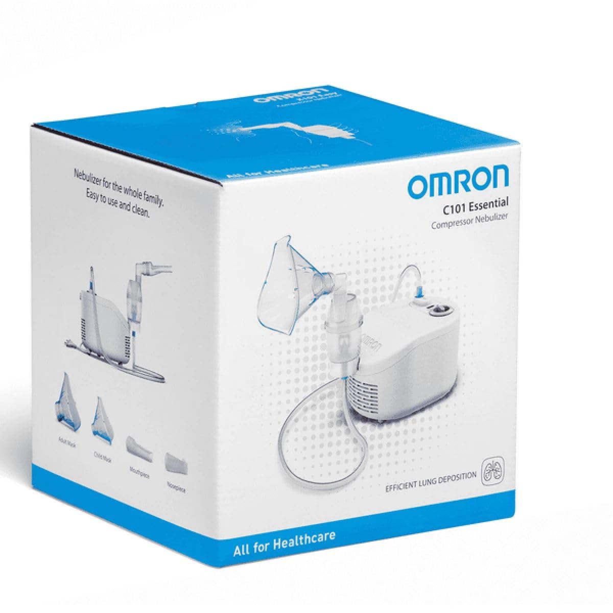 OMRON C101 ESSENTIAL Nebulizzatore Aerosolterapia Asma Aerosol Therapy Nebulizer