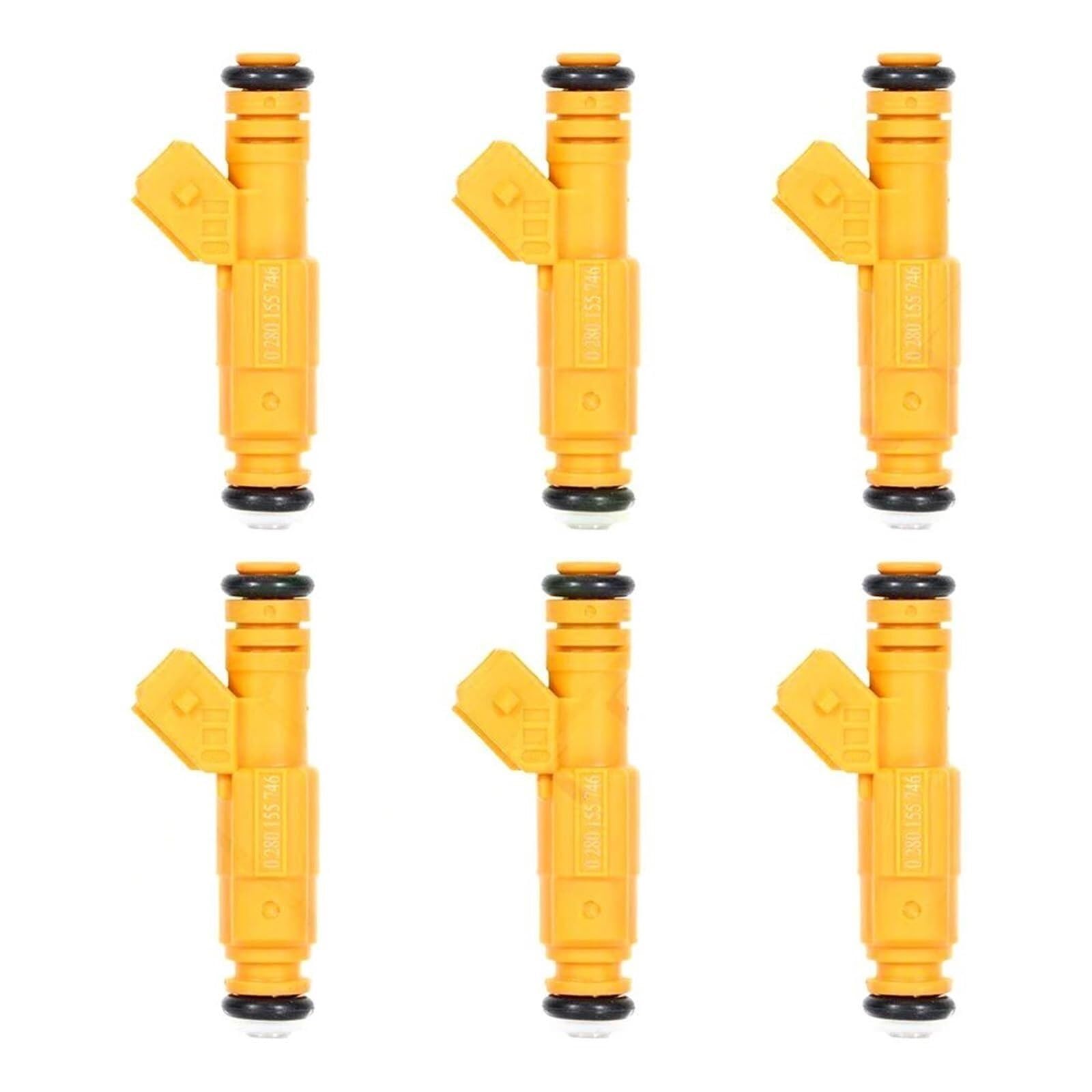 Nvcphgedek 6Pcs Petrol Fuel Injector For Jeep For Cherokee For Grand For 4.0L 1989-1998 0280155746 Car Fuel Injector