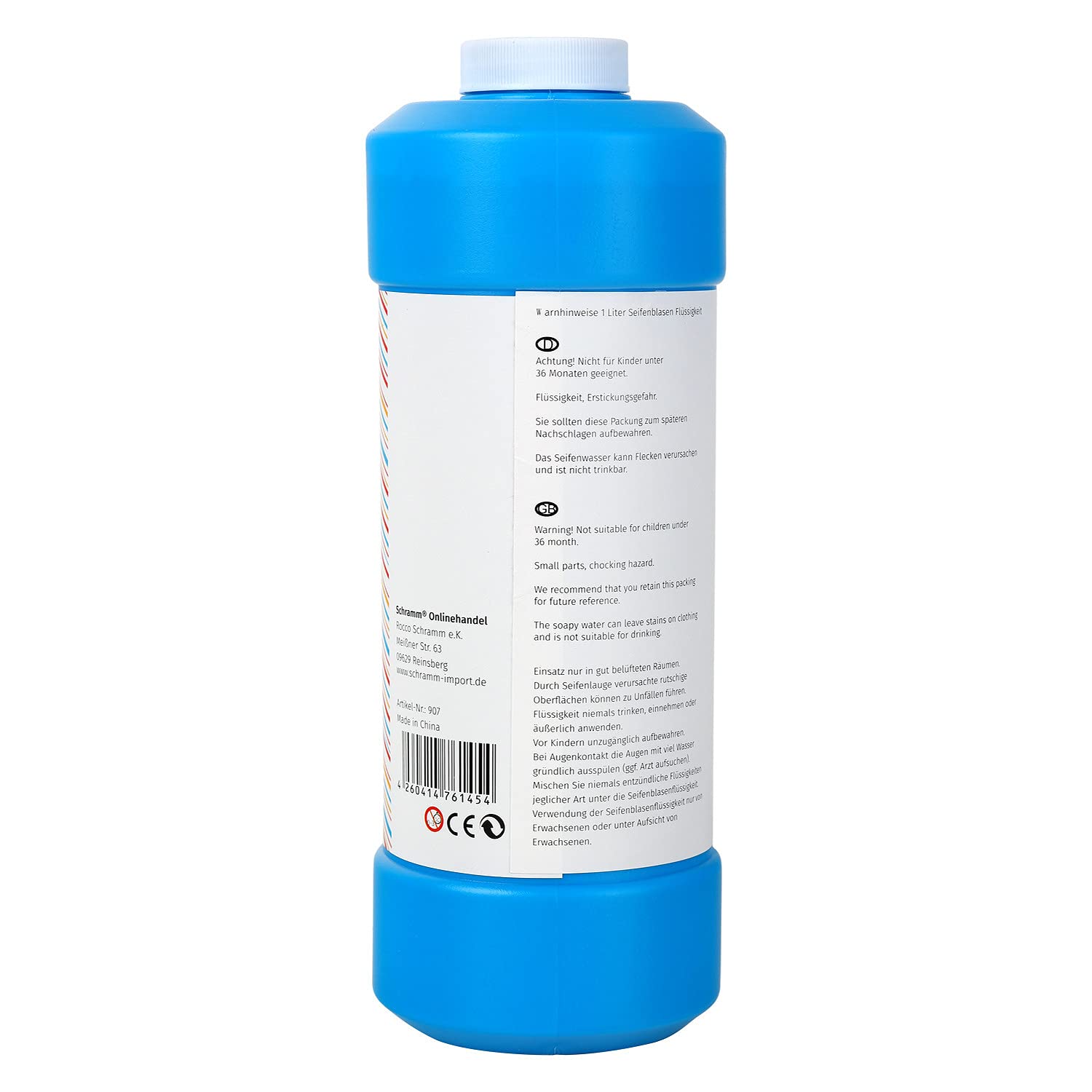 Solution à Bulles JOYIN 950ml Concentrée - Recharge Pour Machine à Bulles - Bleu