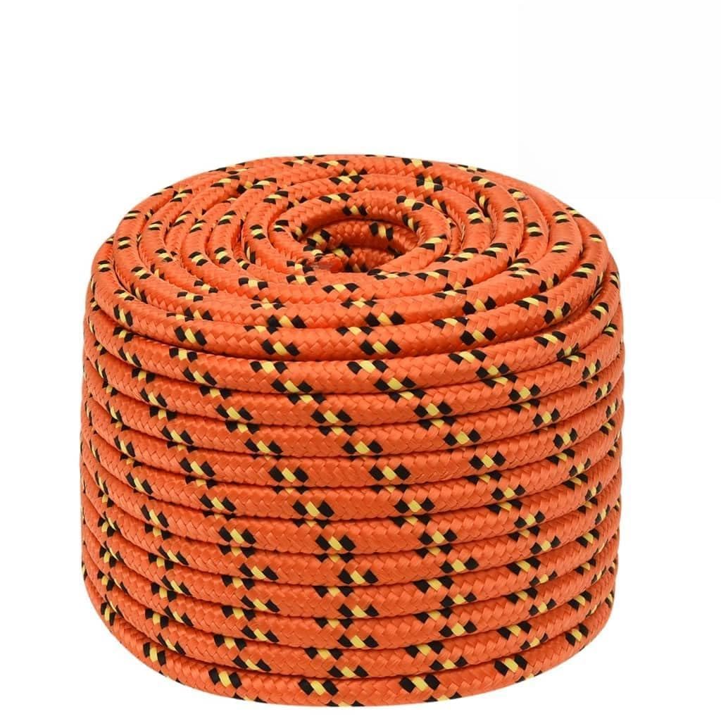 Genérico Cuerda de Barco Polipropileno Naranja 12 mm 250 m,Bricolaje,Accesorios de Bricolaje,Cadenas, Alambre y Cuerda,Sogas y Cuerdas metálicas-152673