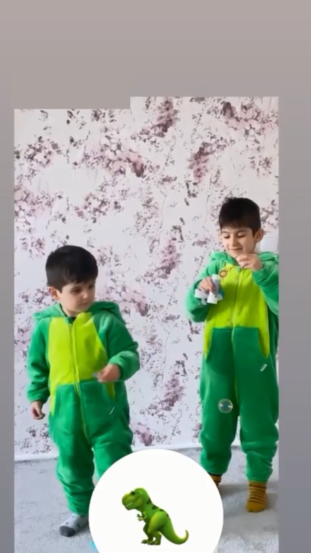 Disfraz de dinosaurio de una pieza para niños y niñas miniatura 7