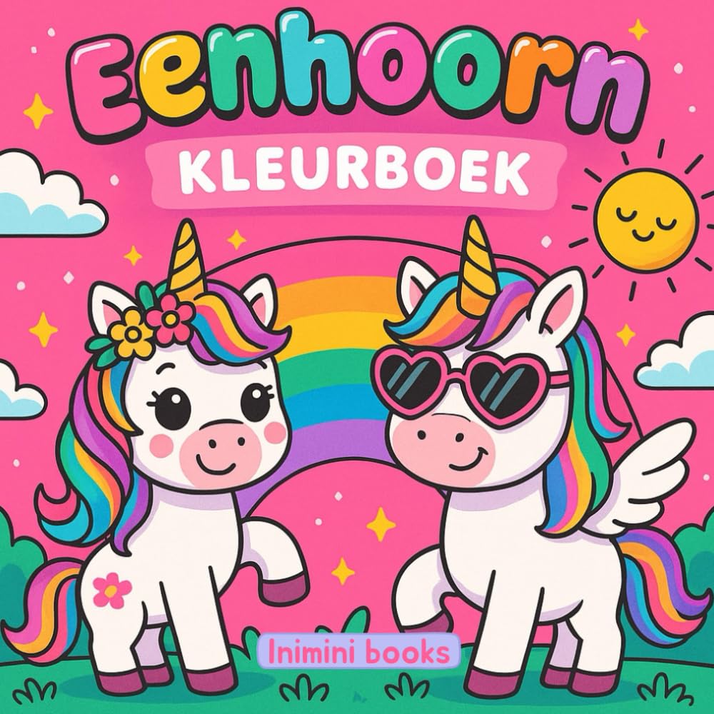 Eenhoorn kleurboek: Magisch kleurboek voor meisjes & jongens.