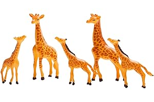 5 Pcs Mini Giraffe Figurines